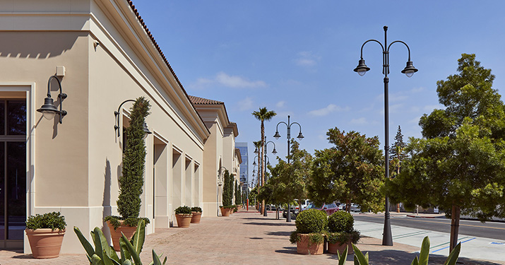 Shopping centers in California